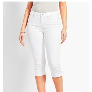 Talbots Flawless Pedal Pusher NWT white size 12